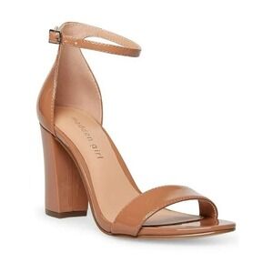 Madden Girl Womens Beella Brown Dress Sandals Shoes 6.5 M Heels Wedding